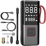 HSYJZSMY Auto Tragbarer Luftkompressor für Laguna II 2001-2007,Mini Digitale Display-Aufblaspumpe Auto Reisezubehör,Dual Power 1