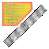 ATEC Germany Inspektionspaket Filterset mit 1x Luftfiltereinsatz; 1x Innenraumfilter inkl. Aktivkohle Kompatibel mit ALPINA D3 (E92) (E90) (E91), BMW 3er (E9_), 1er (E8_), X1 (E84)
