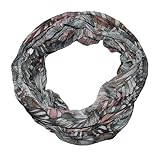 beybey® feiner Batik Damen Seide Loop Schal in unwiderstehlichen Farben - hochwertiger Seidenschal - Schweizer Alpen (sws grau)