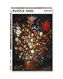 1000 Teile Puzzle Großer Blumenstrauß in einem Holzgefäßvon Brueghel