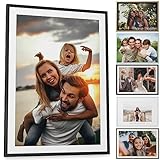 Papierschmiede® Dein Foto personalisiertes Geschenk - A5 im Bilderrahmen, Fotodruck Bild zum Muttertag, Vatertag, Jahrestag, Hochzeitstag, Valentinstag, Poster zum Geburtstag oder Weihnachten