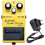 Boss SD-1 Super Overdrive Pedal + keepdrum 9V Netzteil