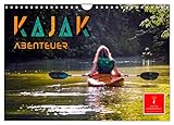 Kajak Abenteuer (Wandkalender 2026 DIN A4 quer), CALVENDO Monatskalender: Kajak, wilde Flüsse bezwingen oder ruhig über das Wasser gleiten - Abenteuer und Entspannung. (CALVENDO Sport)