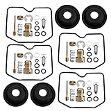 KASturbo Vergaser Reparatursatz mit Dichtung passend für Suzuki Bandit GSF 600 GSF600S 1996-2004 4 Satz