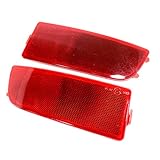 2x Rot Stoßstangenreflektor Rechts und Links Reflektor E4