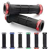 Lenkergriffe kompatibel mit Moto Guzzi Mille GT/T / T3 / T4 / T5 850 (Stripe/Rot)