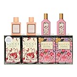 Gucci Parfums für Frauen - 4 Stück Damenduft Geschenkset für Frauen - 2x Gucci Bloom Parfüm für Frauen 4,5 g und 2x Gucci Flora Parfüm für Frauen 4,5 g