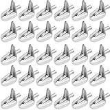 30 Stk Regalträger Bodenträger Bücherregal Stützen Glas-Bodenträger 3 mm Regalbodenträger Fach-Bodenträger Regalstütze für Schrank Bücherregal Möbel