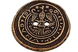 6 Stück, antik wirkende, messing, 2 Loch Metall Knöpfe mit Adler Motiv, flach, made in Germany, in 3 Größen erhältlich Metallknöpfe (23mm)
