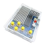 UPKOCH DIY Spielkonsole Löten Bausatz Blau Professionelles Elektronik Kit mit Einzelteilen und Batteriebox Handheld Spielkonsole Selbstmontage Praktisch für Elektronik Bastler