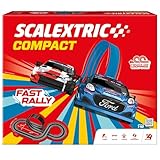 SCALEXTRIC - Compact Circuit - Komplette Rennstrecke - 2 Autos enthalten - Maßstab 1:43 (Circuito CompactFast Rally)