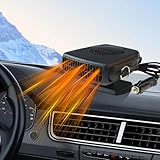 KUWUNG 12v Standheizung Auto, Tragbare Auto Heizung mit kühlung und heizung, 150W Autoheizung, Ventilator kfz Heizlüfter Akku mit Zigarettenanzünder Defogger, Scheibenheizung für LKW Camping Heizung