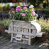 zenggp Blumentopf Pflanzer Vintage Getreidegebläse Ornament Garten Dekoration