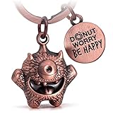 FABACH Kummermampfer Schlüsselanhänger Cyklops - Viel Glück Glücksbringer Schlüsselanhänger Kummerfresser - Viel Erfolg Glücksbringer Prüfung - Geschenk Glücksbringer Du schaffst das