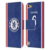 Head Case Designs Offizielle Chelsea Football Club Levi Colwill 2025/26 Spieler Home Kit Leder-Wallet-Hülle Kompatibel mit Apple iPod Touch 5G 5th Gen