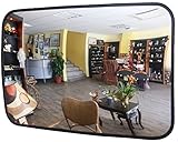 Beobachtungsspiegel 80x60cm Gewölbte Interior Sicherheitsspiegel Verkehrsspiegel Überwachungsspiegel