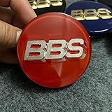 YIFANFENGSUN 4 Stück Radnabenkappen Radkappen Aufkleber für BBS, Autos Radaufkleber Zentralabdeckung Aufkleber Styling Zubehör,68mm-A
