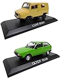 OPO 10 - Set mit 2 Miniaturautos aus Osteuropa und der UDSSR: OLTCIT Club (Citroën Axel) + LUAZ 969 - Maßstab 1/43 - LBA31