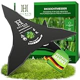 Heckenpracht® Dickichtmesser 3-Zahn aus gehärtetem Stahl mäht mühelos hohes Gras & Gestrüpp | Messer Aufsatz für Freischneider & Motorsense | Universell passend (25,4 mm) Freischneider Zubehör