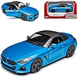 Generisch B*M*W Z4 G29 Cabrio mit Soft Top Blau Ab 2018 ca 1/43 1/36 Modell Auto