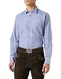 Stockerpoint Herren Campos3 Trachtenhemd, Blau (Blau), Large