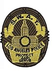 Police USA Swat Los Angeles Patch Abzeichen bestickt zum Aufbügeln Applikation Souvenir Zubehör