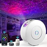 LED Alexa Sternenhimmel Projektor, Nigecue Smart LED Sternenprojektor 3D Galaxy mit App-/Sprachsteuerung, Timer, Kompatibel mit Alexa/Google Assistant, Geeignet für Baby Kinder Schlafzimmer Heimkino