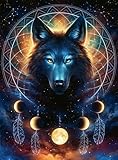 Ravensburger Puzzle 12000442 - Leuchtender Wolf - 500 Teile Puzzle für Erwachsene und Kinder ab 12 Jahren, Tier-Puzzle Wolf
