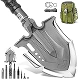Zune Lotoo Klappspaten Survival Klappschaufel Tragbare Tactical Multifunctional Klappspaten Bundeswehr Origina für Survival Camping Outdoor(24,4 Zoll)