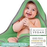 Mammacita Kapuzenhandtuch Baby aus Oeko-TEX Baumwolle - Baby Handtuch Kapuze für Babys und Kleinkinder - Babyhandtuch mit Kapuze (90 x 90cm) - Baby Badetuch, Handtuch Baby