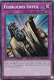 RA02-DE075 - Feierliches Urteil - Secret Rare - 1. Auflage - Deutsch - 25th Anniversary Rarity Collection II - mit LMS Trading Fieldcenter-Karte Yugioh