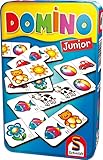 Schmidt Spiele 51240 Domino Junior, Bring Mich mit Spiel in der Metalldose
