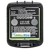 Akku kompatibel mit Avaya DECT D3, DETEWE OpenPhone 24 - ersetzt 4999046235 - Li-Ion 600mAh Silber