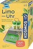 KOSMOS 658090 Limo-Uhr, Erzeuge Strom aus Limonade, Uhr mit Batterie selbst Bauen, Experimentierset für Kinder ab 8 Jahre zu Elektro-Chemie, Experimentierkasten, kleines Geburtstagsgeschenk
