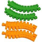 4 Stück Farbige Flexschienen Für Brio Eisenbahn Zubehör, Holzeisenbahn Schienen, Erweiterungsset Für Holzeisenbahn, Motorikspielzeug Für Kind 2-6 Jahre