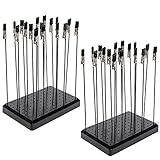 Evemodel 2Stk. 14 * 9 Holes Malerei Werkzeuge 10 * 15cm Lackierständer Mit 40Stk. Clips Modellier