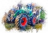 CALVENDO Poster 59,4 x 42,0 cm Querformat Traktor| Bilder, Kunstdruck, Wandbild, Wanddeko, Prints ohne Rahmen