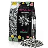 Dermawax Black 1 kg Wachsperlen – Starkes Heißwachs für Männer & Frauen – Entfernt Brust-, Rücken-, Nacken-, Gesichts-, Ohren- & Nasenhaare sowie Intimhaare – Profi Wax für Starke Haare