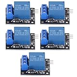 5-teiliges Boost-Konverter-Board, Relaismodul 1-Kanal-Steuerplatinen-Controller 12-V-Zubehörset-Kit für Entwicklungsgeräte, für Elektronische Solarpanel-Autobatterie-Projekte