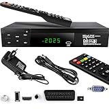 Hd-line 20700 HD Sat Receiver Satellit DVB S2 HD Receiver für SAT Digitaler Satelliten SAT Receiver (DVB-S/S2, HDMI, SCART, 2X USB 2.0, Full HD 1080p) (Vorprogrammiert für Astra Hotbird und Türksat)