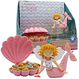 Bullyland 18904 - Spielfigur Prinzessin Lillifee als Meerjungfrau mit ihrer Schatzmuschel, detailgetreu, ideal als kleines Geschenk für Kinder ab 3 Jahren