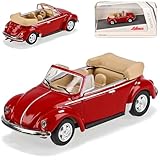 Volkwagen Käfer Cabrio Rot Offen H0 1/87 Schuco Modell Auto