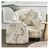 Sesselbezug Sesselüberwurf Cocktailsessel Bezug/Husse Überzug Stretch Jacquard Club/Tub Clubsessel Sesselschoner Wannenstuhlbezug Möbelschutzbezug (Color : #4)