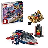 LEGO ǀ Marvel Captain America vs. Thanos - Kinder Spielzeug mit Minifiguren - Kreatives Geschenk für Jungen und Mädchen ab 4 Jahren - Superhelden Spielset zum Ausstellen und Sammeln - 76319