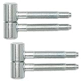 Gedotec Türbänder Zimmertüren Renovierbänder 2-teilig Einbohrbänder für gefälzte Holztüren | Gr. ø 16 mm | Metall blau verzinkt | Tragkraft bis 40 kg | 2 Stück - Türscharnier Innentüren & Holzzargen