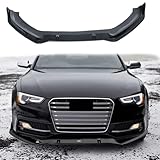 SANSHAOS Auto Frontstoßstange Lippe Splitter für Audi S5 A5-S-Line 2012-2016 + S4 B8.5 A4-S-Line 2012-2015, ABS Frontspoile Auto Frontschürze Lip Bodykit