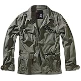 Brandit US BDU TWILL JACKE ARMY JACKET KAMPFJACKE ARMEE FELDJACKE FREIZEITJACKE, Größe:XL, Farbe:Oliv