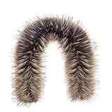 Futrzane Classic Kapuzenfell - Fellkragen für Kapuze - Pelzkragen Kapuzen Fell (S, Braun Classic)