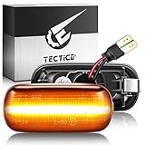 TECTICO Blinker Seitenblinker Gelb Ultra Heller E8 Auto Seitenlichter Kompatibel mit Audi A3 S3 8P A4 S4 RS4 B6 B7 B8 A6 S6 RS6 C5 C7, 2 Lampen