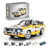 KYLON Technik Auto für Audi S1 Quattro Group B 1984, 3880+ Teile MOC Sportwagen Bausatz, 1:8 KIemmbausteine für Kinder und Erwachsene